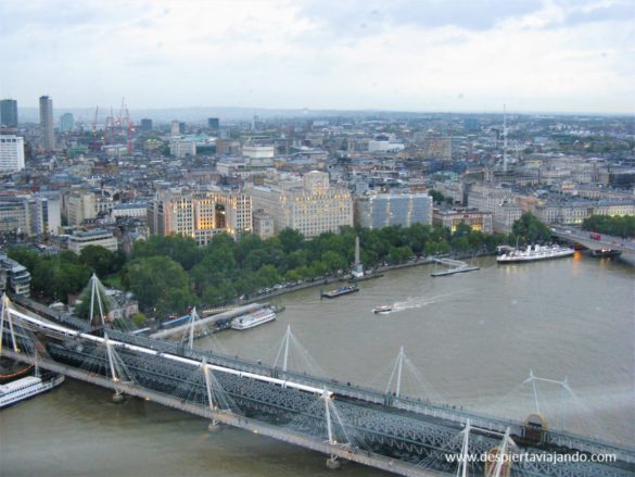 London City, junto al Támesis, desde el London Eye - Despierta Viajando