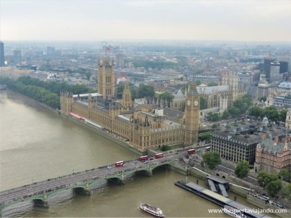 Parlamento y City desde London Eye, junto al Támesis - Despierta Viajando