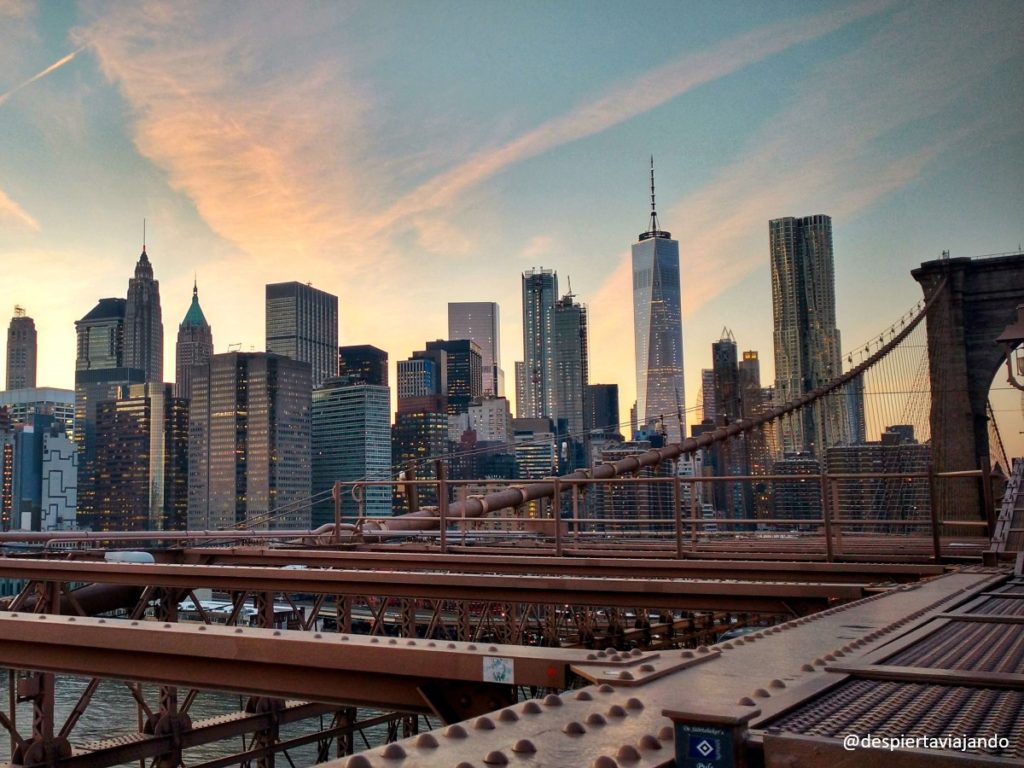 Cruzando el Brooklyn Bridge, una semana en New York